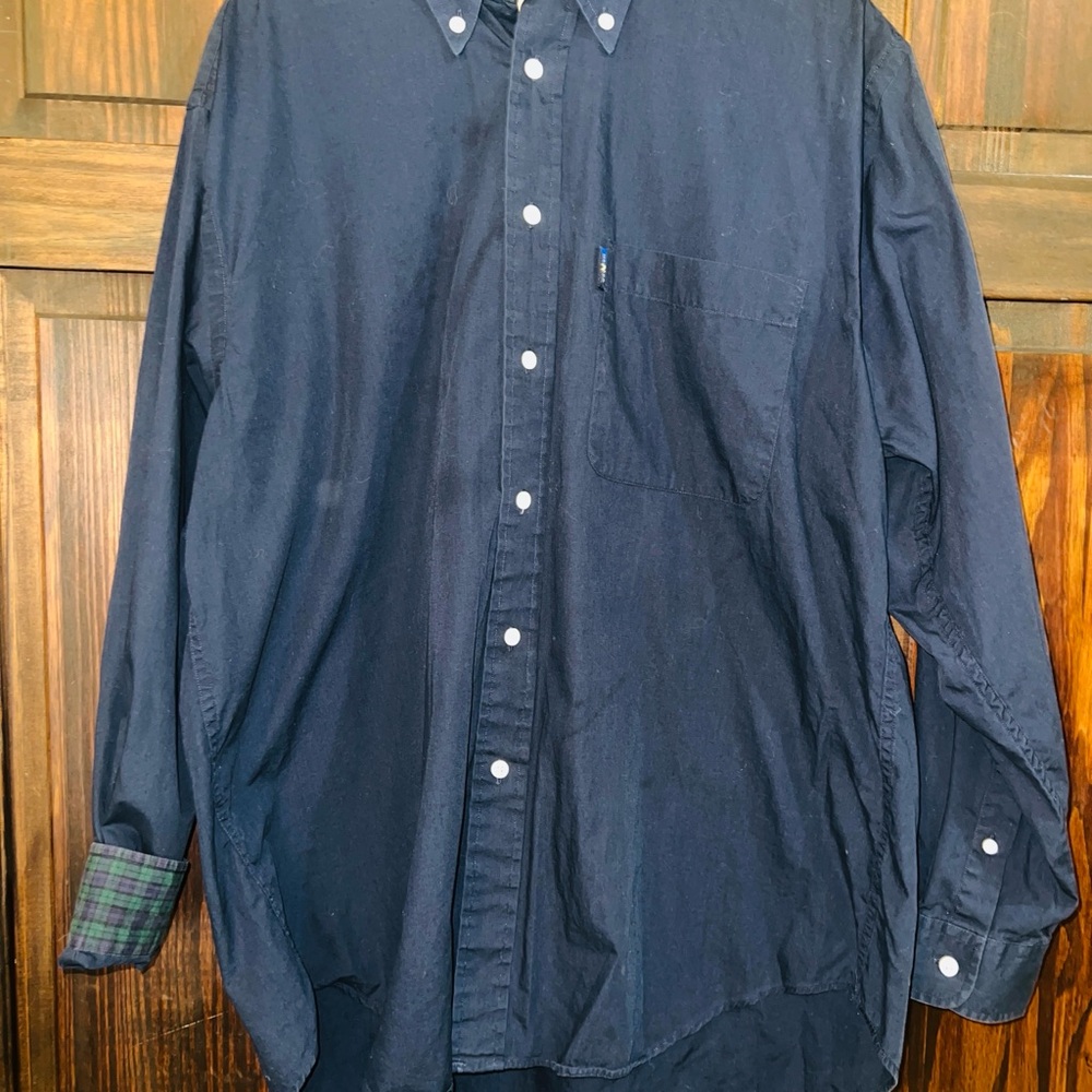 Nautica Blue Casual Button Down Shirt‎